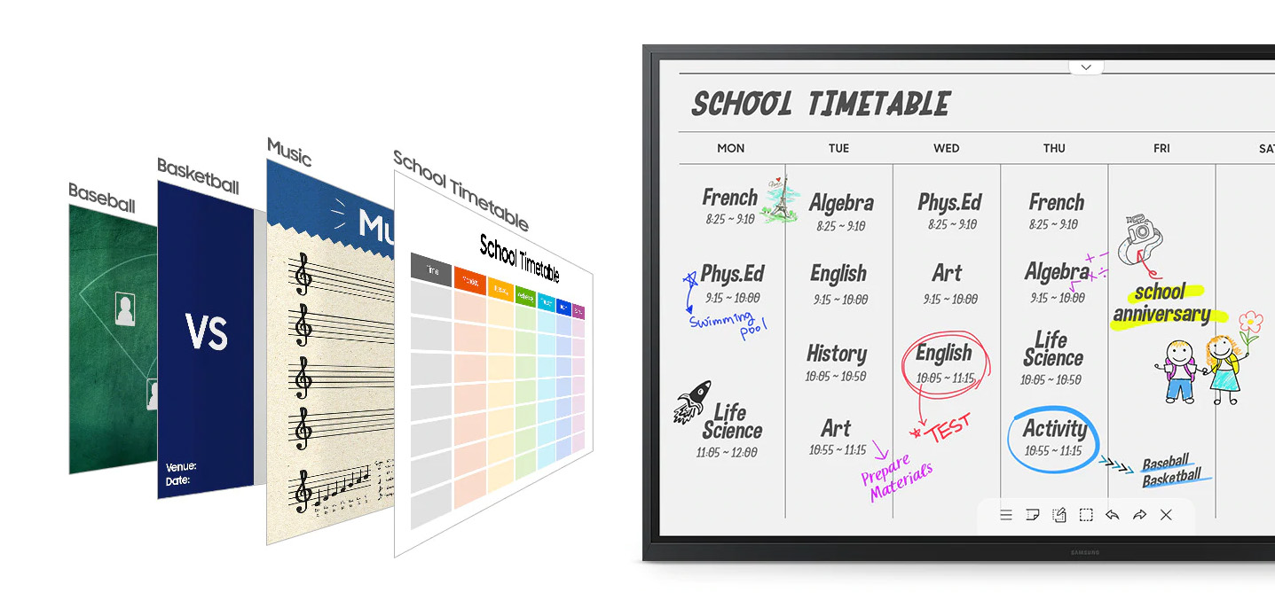 Vari formati per qualsiasi esigenza in classe