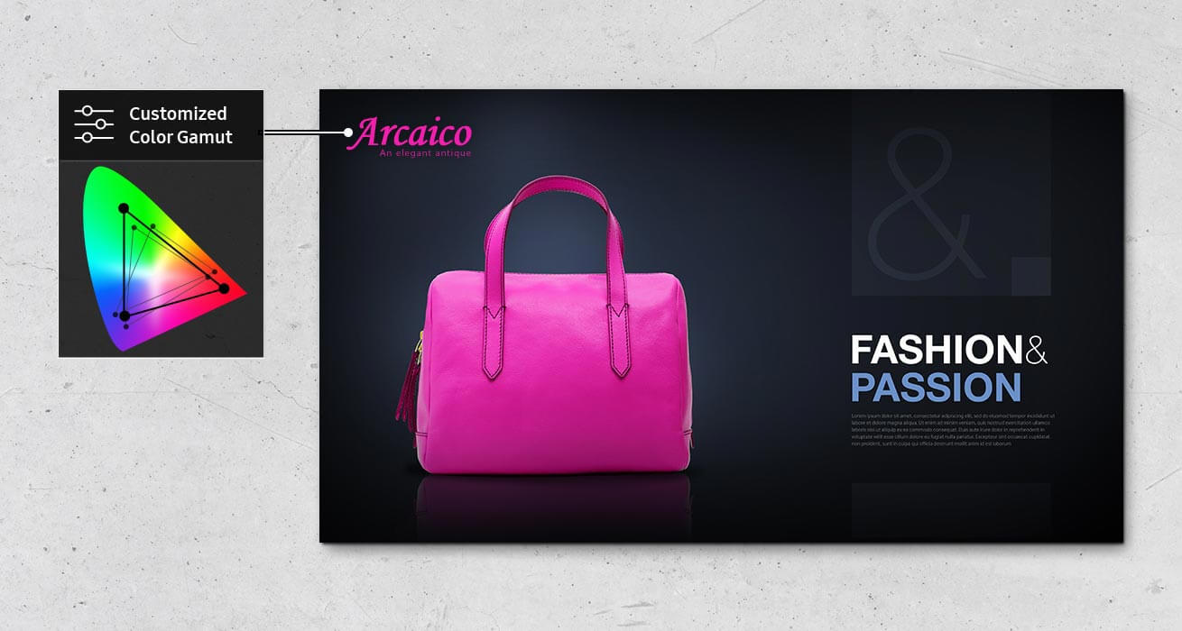 Personalizza la presentazione dei colori