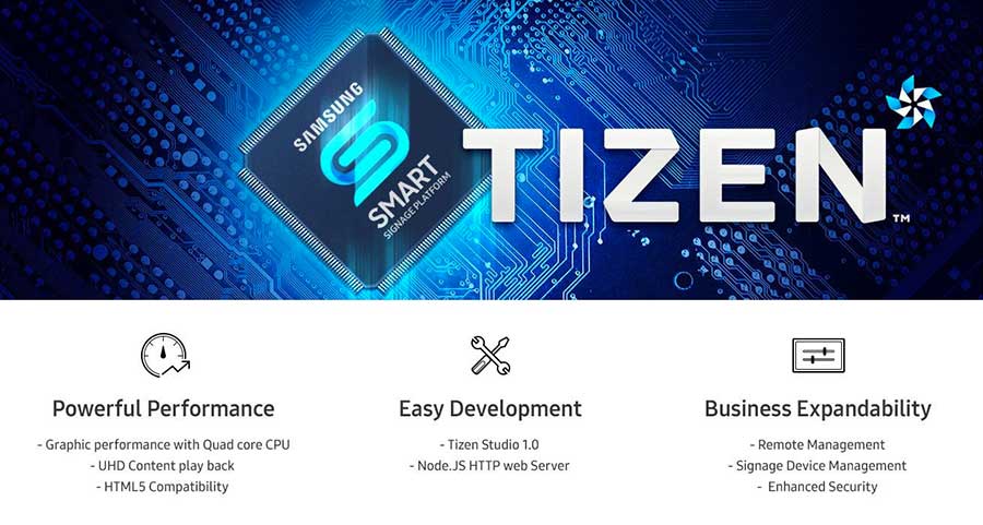 Godi di una maggiore flessibilità operativa con il sistema operativo TIZEN