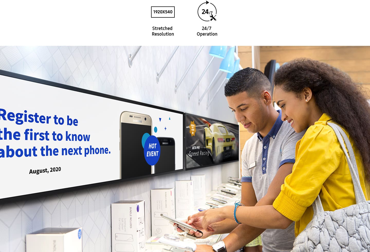 Ottimizza spazi e contenuti con le soluzioni Samsung SMART Signage