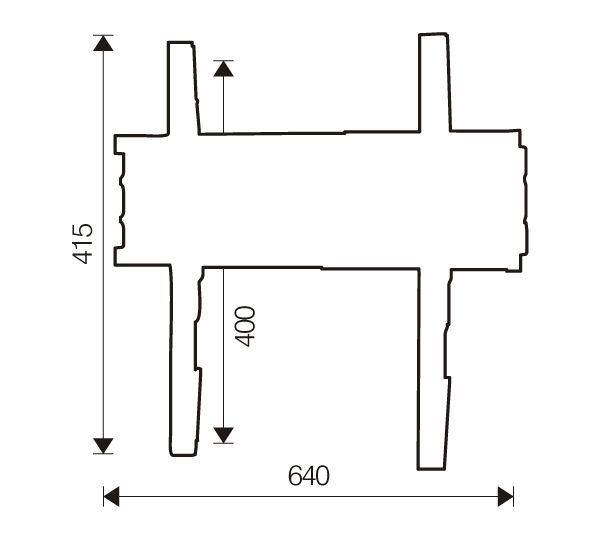 Wall bracket for monitor OM06144