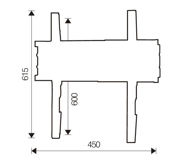 Wall bracket for monitor OM06165