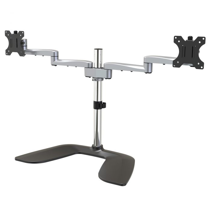 Supporto Doppio Monitor - Snodabile - Acciaio e Alluminio