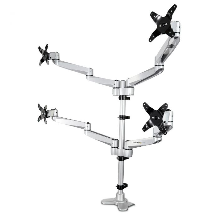 Supporto per 4 monitor - Completamente articolabile - Premium