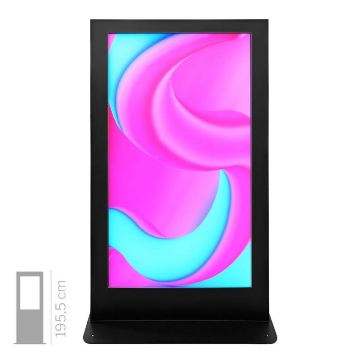 Totem multimediale Biwin 75" 4K bifacciale da vetrina
