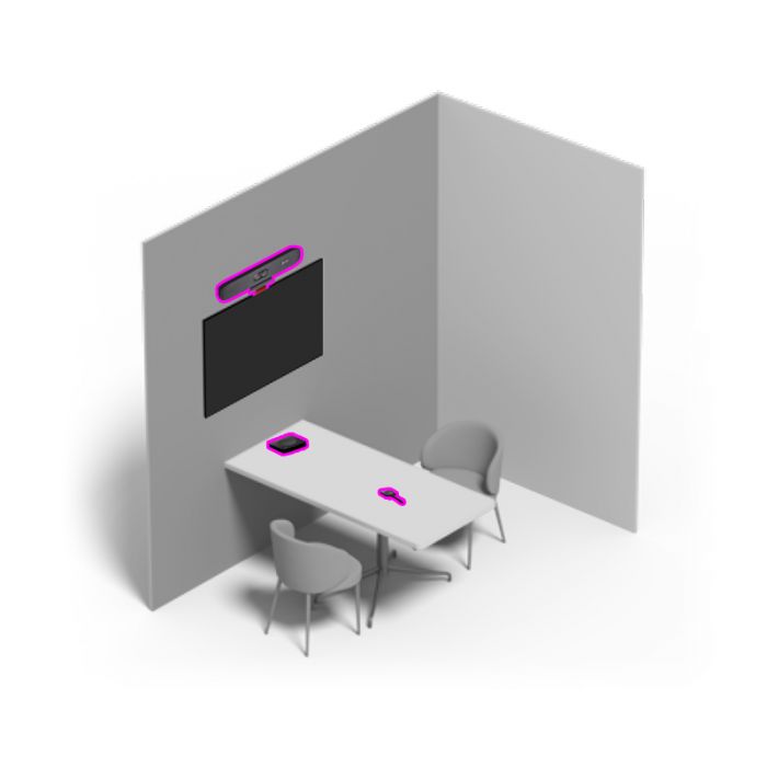 Bundle sala riunioni piccola: Poly Studio R30 + Barco ClickShare CX-20