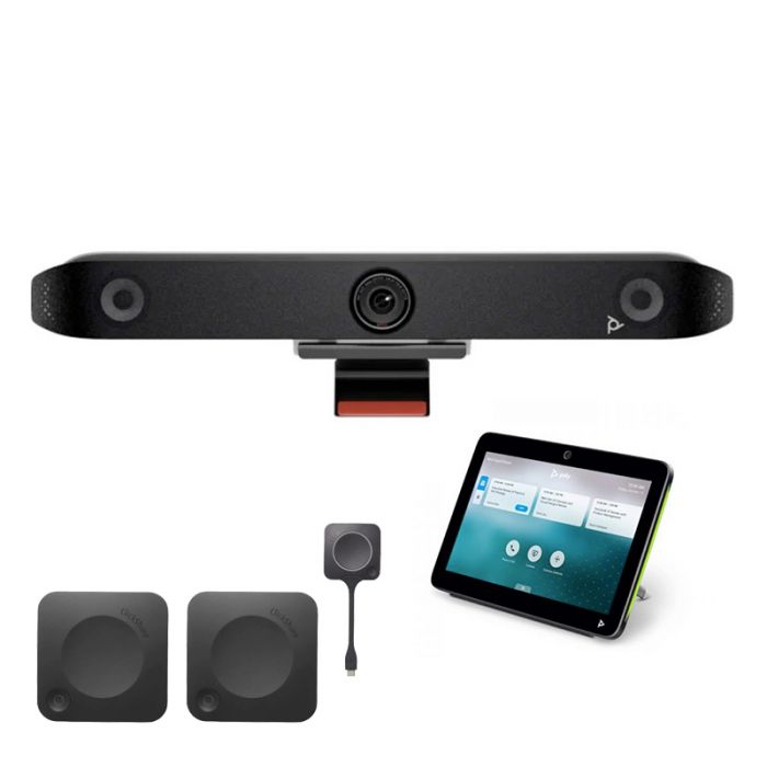 Bundle sala riunioni piccola: Poly Studio X52 + TC10 + Barco ClickShare CX-20 + C-5