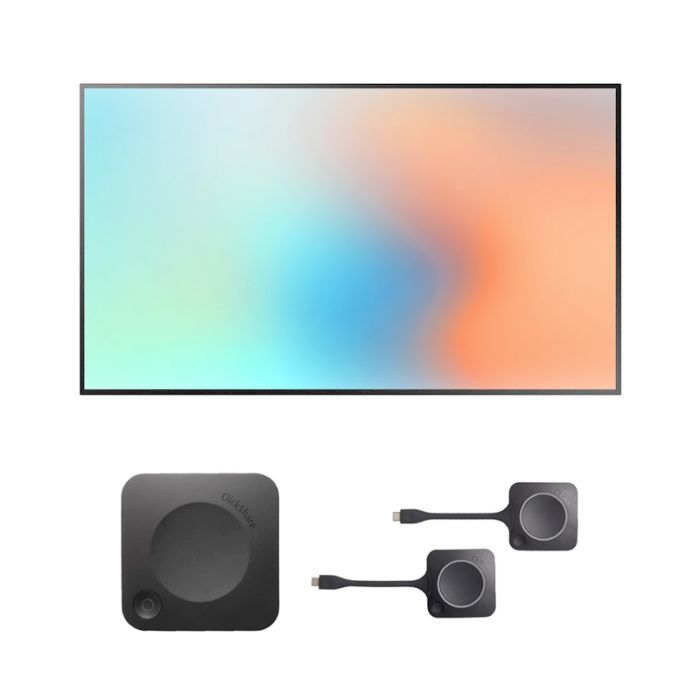 Soluzione per Sala riunioni Piccola - ClickShare C‑10  + Monitor 55" 4K QE55T