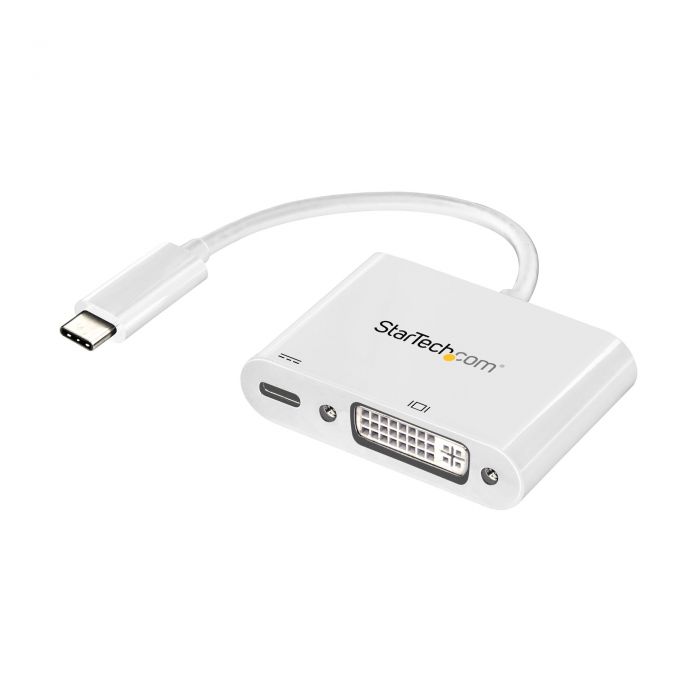 Adattatore USB-C a DVI con Power Delievery - 1920x1200 - Bianco