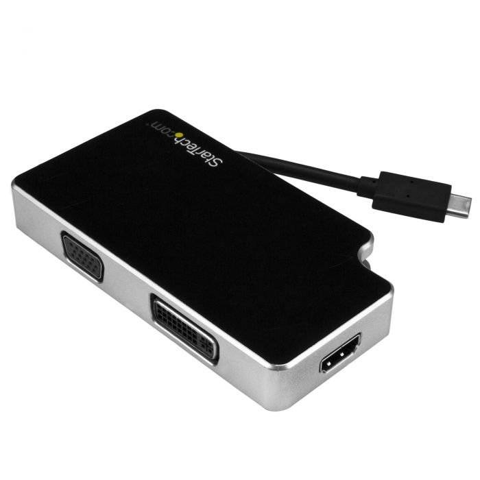 Adattatore da Viaggio Audio/Video 3 in 1 - USB-C a VGA, DVI o HDMI - 4K