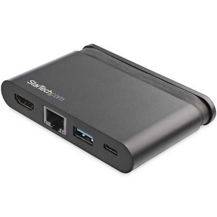 Adattatore multiporta USB C - Dock portatile USB-C con HDMI 4K - Pass-Through PD 3.0 da 100 W, 1x USB-A, 1x USB-C, GbE - Docking station da viaggio per laptop Thunderbolt 3 e USB Type-C - Mac e Windows
