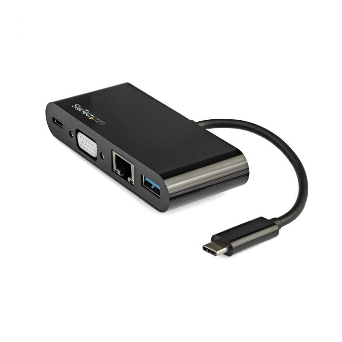 Adattatore Multiporta USB-C a VGA - Ricarica via Power Delivery (60W) - USB 3.0 - Gbe - Adattatore USB-C per Mac, Windows, Chrome OS