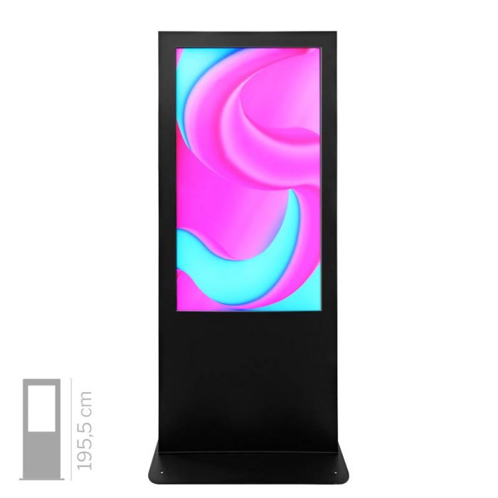 Totem multimediale Gemini 55" 4K bifacciale da interno