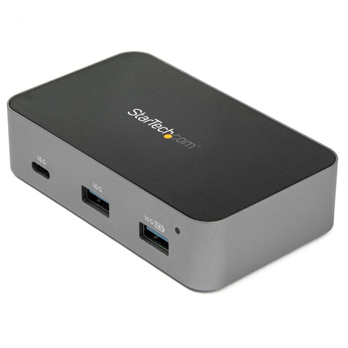 Hub USB-C a 3 porte con porta LAN - 10 Gbps - 2 USB-A e 1 USB-C - Alimentato