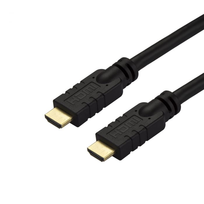 Cavo HDMI 2.0 da 10 m - Cavo HDMI attivo 4K a 60 Hz - Classificazione CL2 per installazione a parete - Cavo HDMI UHD ad alta velocità e lunga durata - HDR, 18 Gbps - Cavo da maschio a maschio - Nero