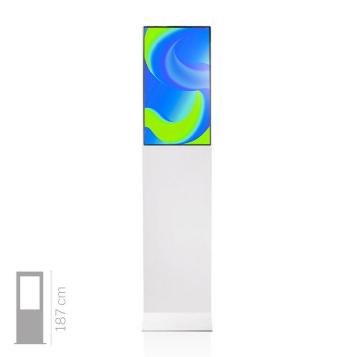 Totem multimediale K32" TS touch screen in Krion 