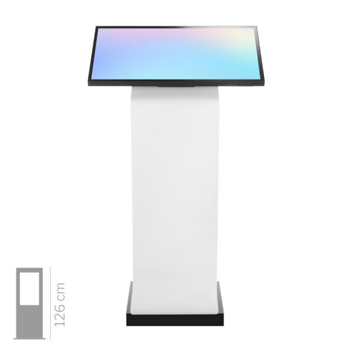 K32" L touch screen einseitiges Multimedia-Totem in Krion