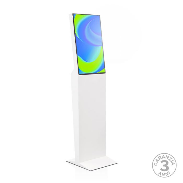 Totem multimediale K32" monofacciale in Krion  