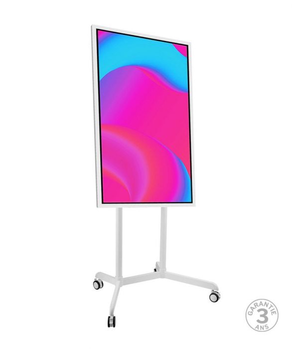 Lavagna multimediale 65" Samsung FLIP 2 completa di carrello white