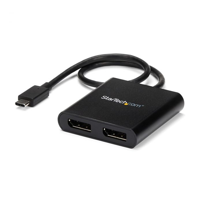 Adattatore Splitter MST Hub - USB-C a 2 porte DisplayPort Multi-Monitor
