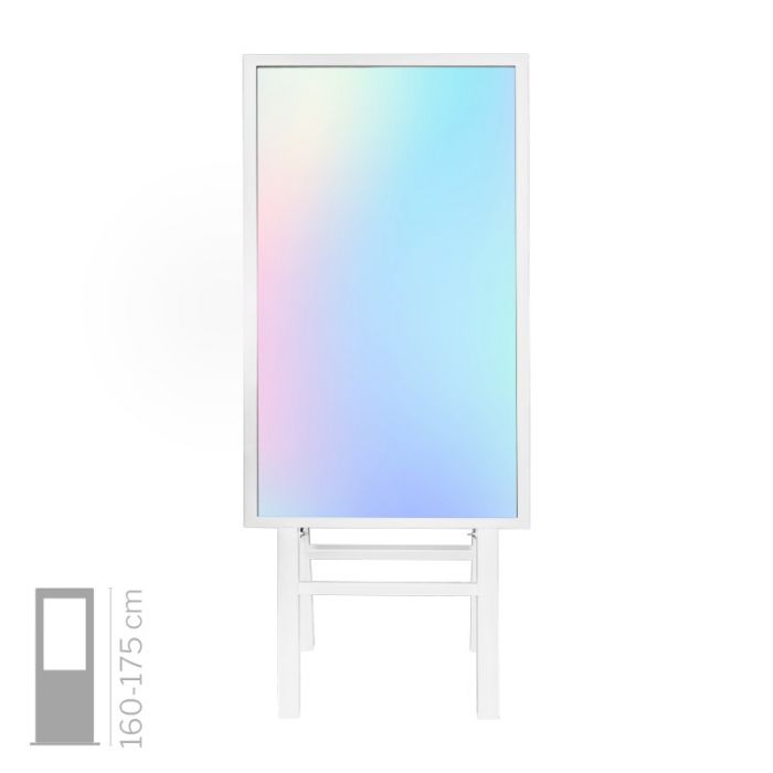 Tótem multimedia NewPort 50" de una cara para interiores con el monitor QM50C