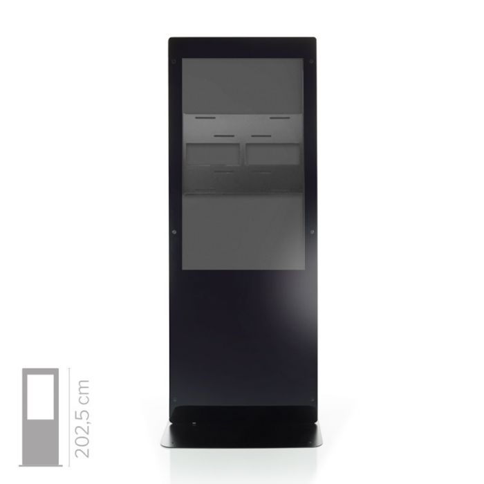 Struttura totem multimediale Newton 50" monofacciale senza monitor 