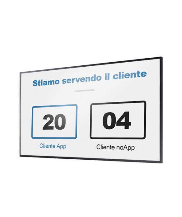 Monitor 50" + Software eliminacode (Visore)