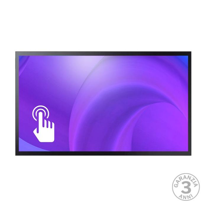 Monitor 4K 55" Samsung QM55B-T touch screen professionale capacitivo