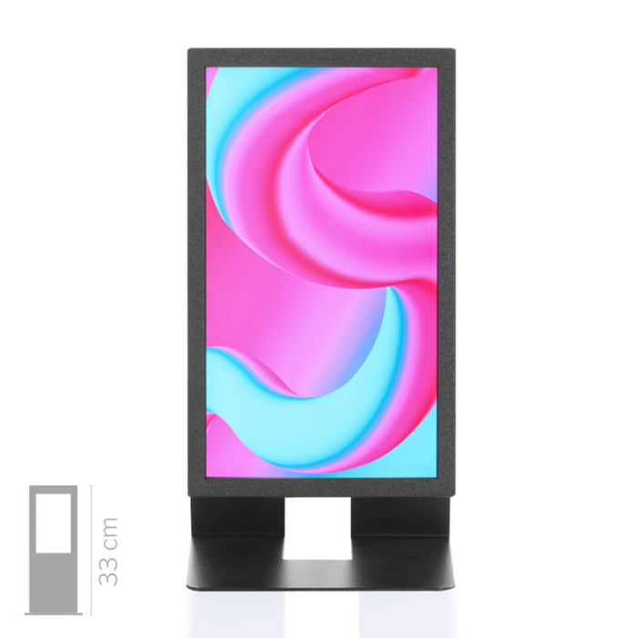 Totem multimediale Space con display da 13" da banco  