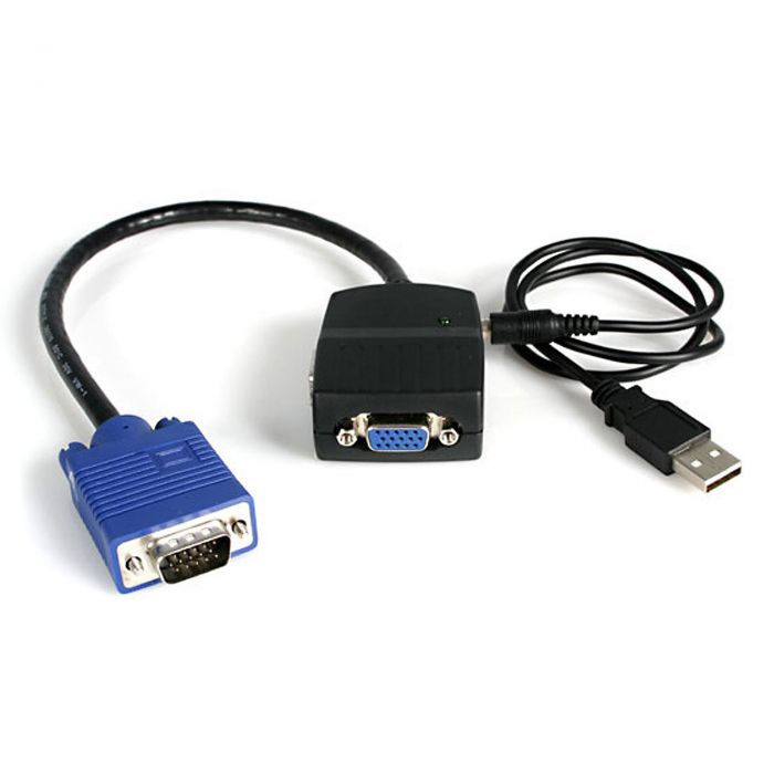 Sdoppiatore video VGA a 2 porte - Alimentato via USB