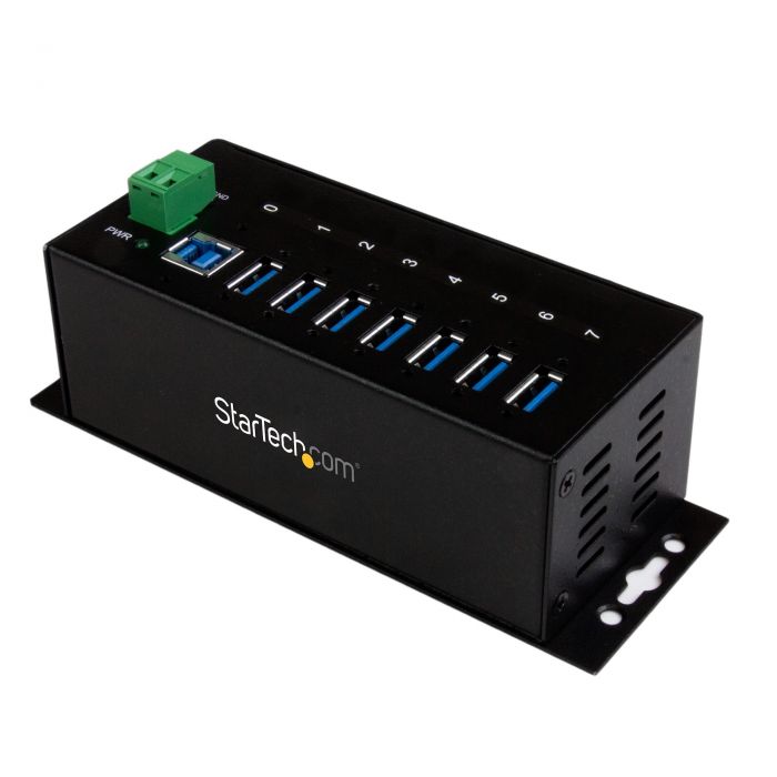 HUB Industriale USB 3.0 a 7 porte - Perno e concentratore USB 3.0 con Protezione ESD