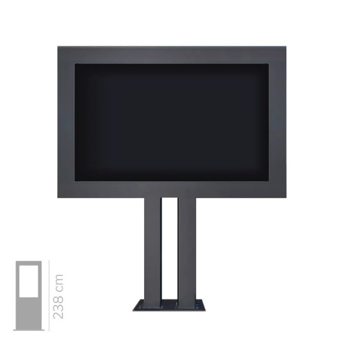 Struttura totem multimediale Outdoor 75" da esterno senza monitor