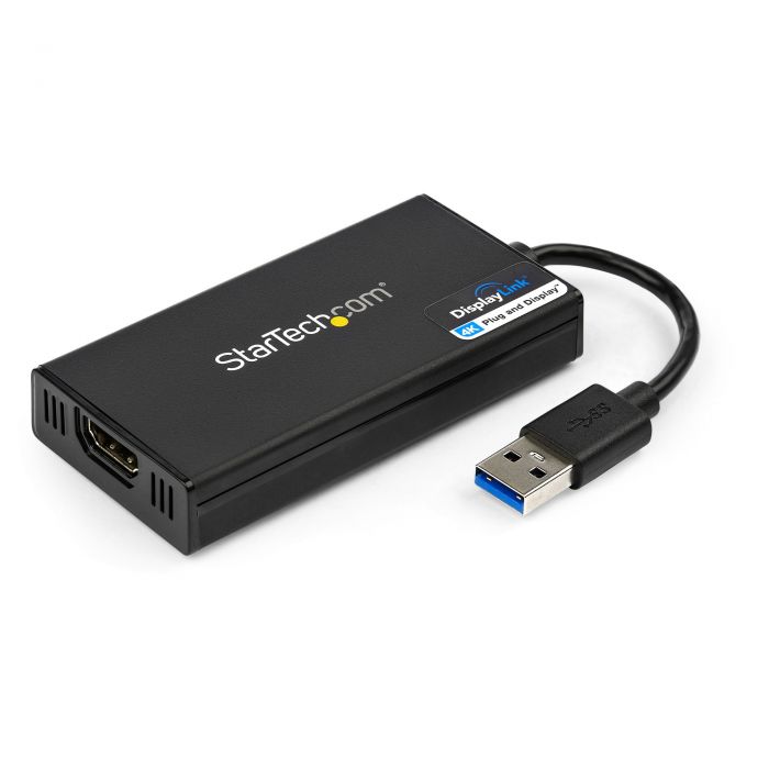 Adattatore da USB 3.0 a HDMI - 4K 30Hz Ultra HD - Certificato DisplayLink - Convertitore per monitor da USB Type-A a HDMI - Video esterno e scheda grafica - Mac e Windows