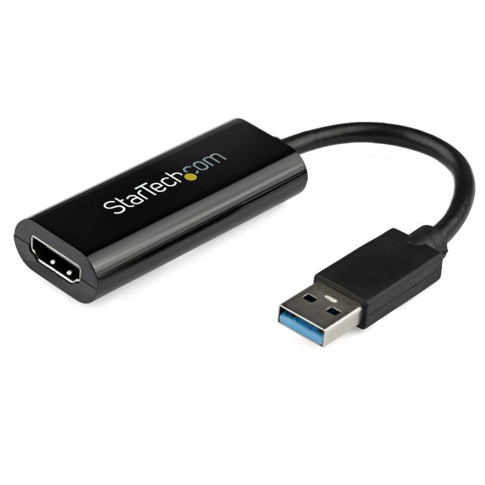 Adattatore da USB 3.0 a HDMI - 1080p (1900x1200) - Sottile/Compatto convertitore video da USB Type-A a HDMI per monitor - Nero - Solo Windows