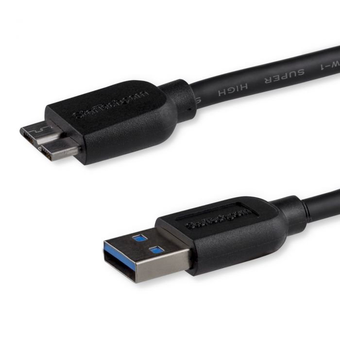 Cavo USB 3.0 Tipo A a Micro B slim - Connettore USB3.0 A a Micro B slim M/M - 50cm