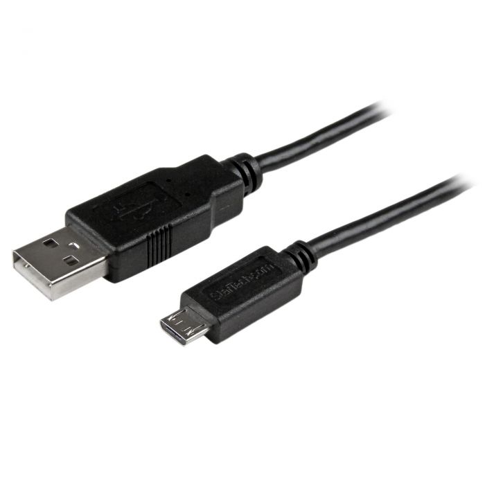 Cavo di sincronizzazione / ricarica USB a Micro USB - Cavo slim per Smartphone A a Micro B -15cm