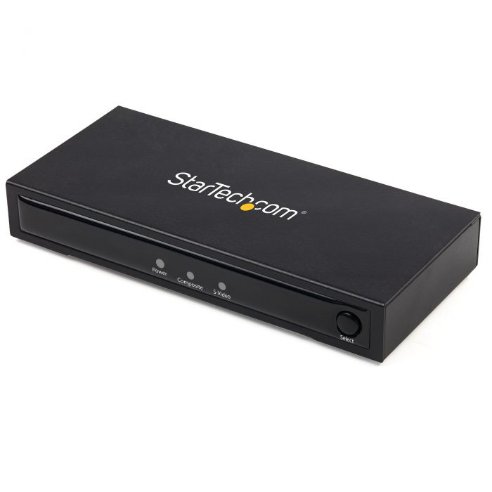 Convertitore Adattatore Vídeo Composito o S-Vídeo a HDMI con Audio - 720p - NTSC e PAL