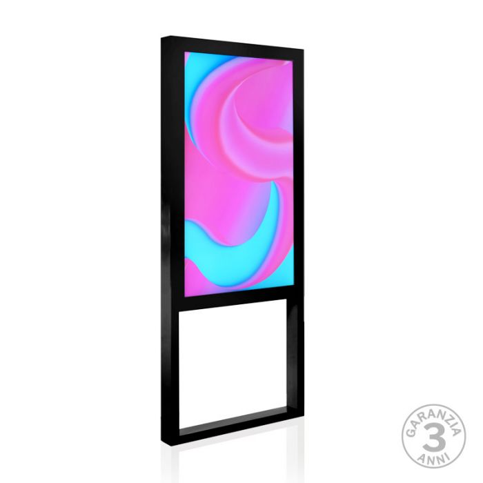 Totem multimediale Window 55" da vetrina (modello nero disponibile in 15 giorni)