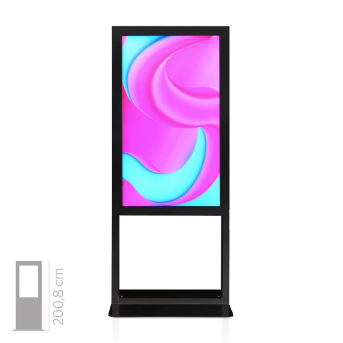 Totem multimediale Window 55" da vetrina 