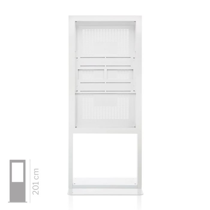 Struttura totem multimediale Window 55" da Vetrina senza monitor