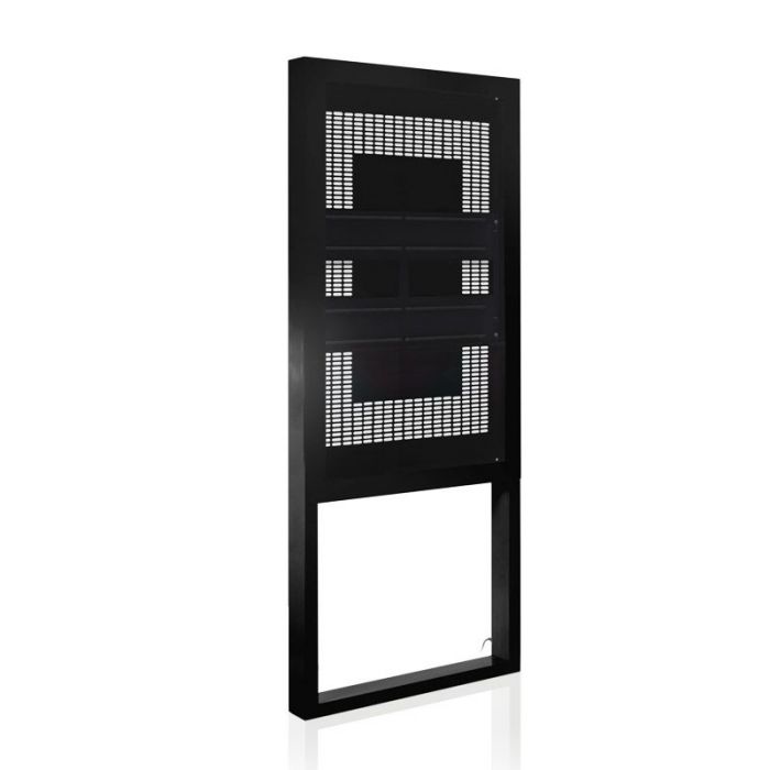 Struttura totem multimediale Window 55" da Vetrina senza monitor