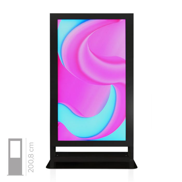 Totem multimediale Window 75" da vetrina  