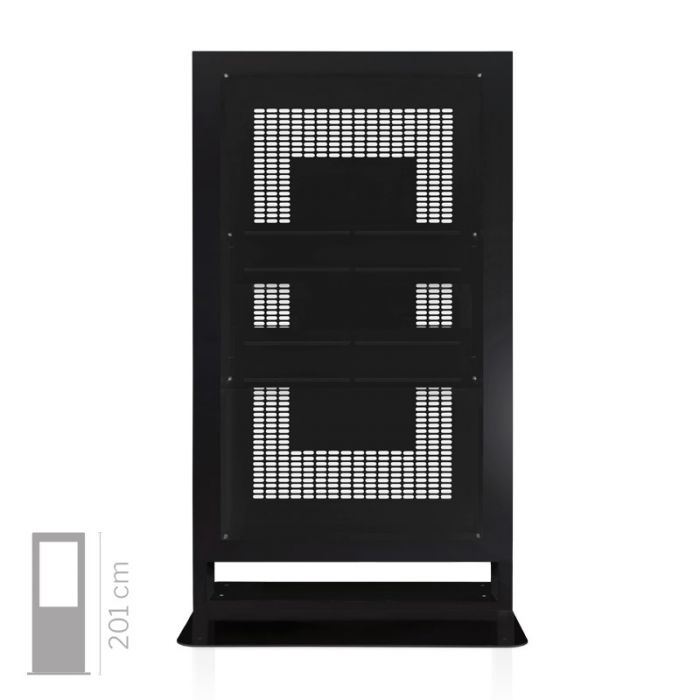 Struttura totem multimediale Window 75" senza monitor