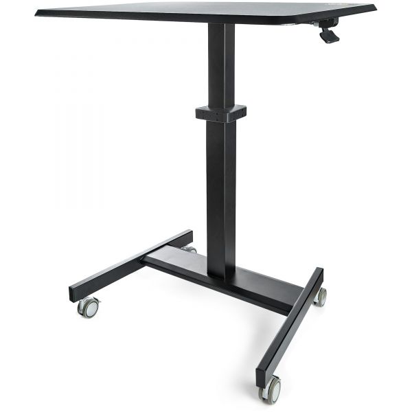 Scrivania Sit-Stand per lavorare in piedi o seduti - Postazione di lavoro  ergonomica mobile e regolabile in altezza - Standing workstation - Desk per  computer/pc su ruote bloccanti per studenti/insegnati