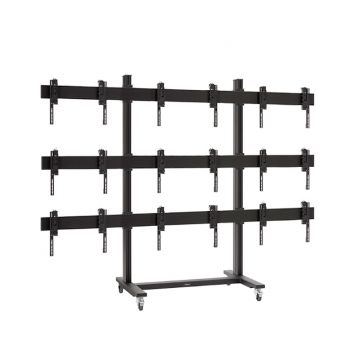Carrello per videowall 3x3 da 46" autoportante da pavimento - Pali H200