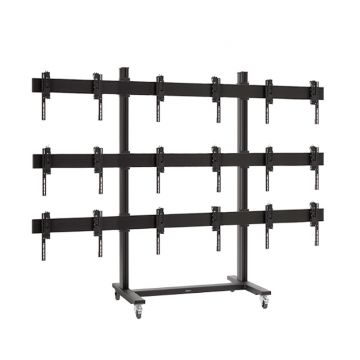 Carrello per videowall 3x3 da 55" autoportante da pavimento - Pali H270