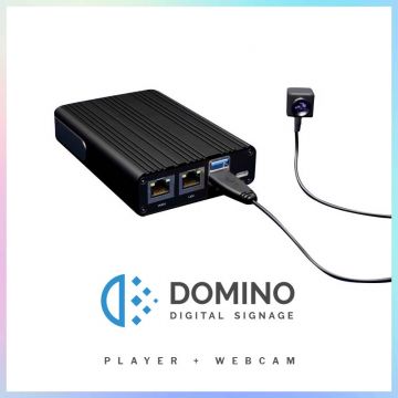 Domino Digital Signage Player + Webcam Analytics