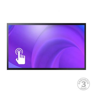 Monitor 4K 43" Samsung QM43B-T touch screen professionale capacitivo