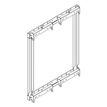 Wall bracket for OH75 portrait monitor